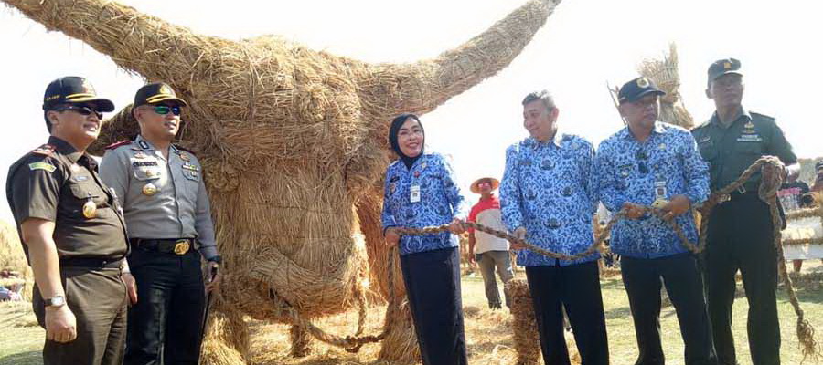 Bupati Grobogan Buka Festival Jerami 2018 di Desa Banjarejo