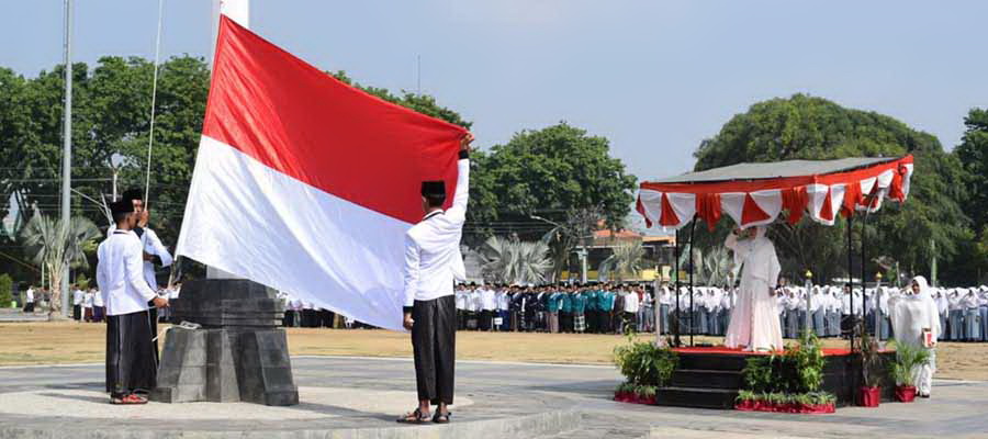 Ribuan Santri di Grobogan Ikuti Upacara peringatan Hari Santri Nasional Tahun 2018