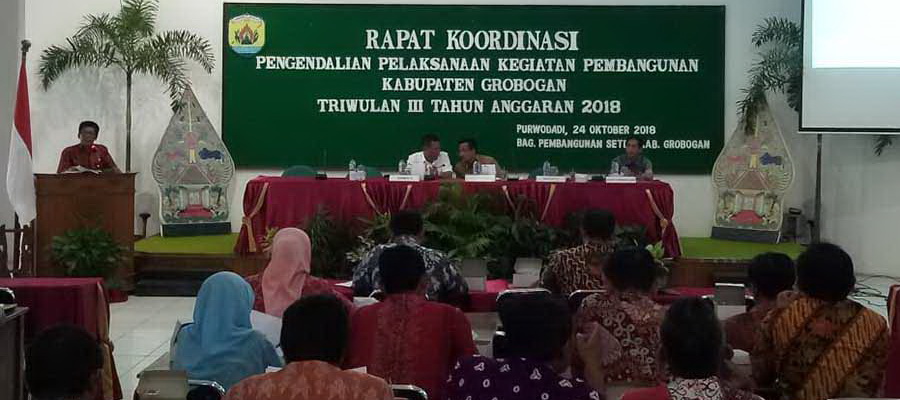  Sekda Grobogan Minta Kepala OPD Manfaatkan Input Data Lewat Aplikasi Sismontep