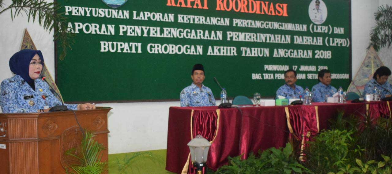  Kepala SKPD Diminta Segera Siapkan Data Penyusunan LKPJ dan LPPD Tahun 2018