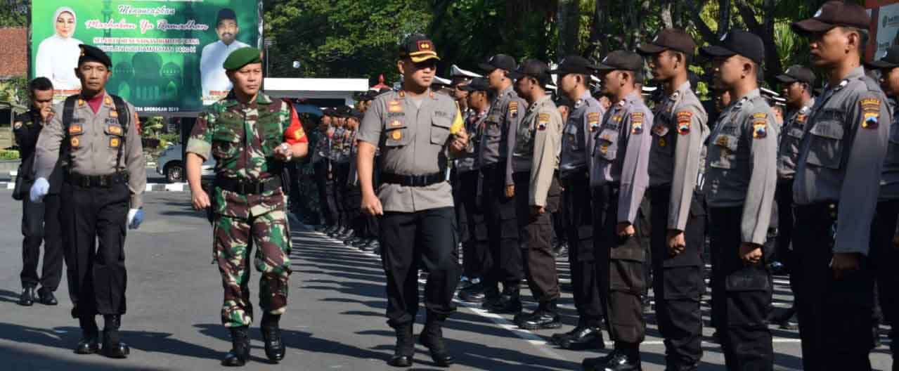 Polres Grobogan Gelar Apel Kebangsaan dan Gelar Pasukan Pengamanan