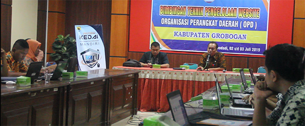 Dinas Kominfo Kabupaten Grobogan Launching Proteksi KEDAI Mandiri untuk Website dan Aplikasi OPD