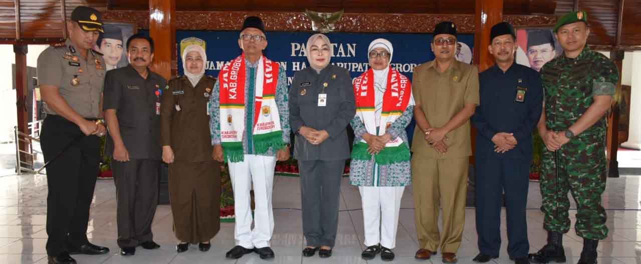 Jelang Keberangkatan, Jemaah Haji Grobogan Pamitan dengan Bupati dan Jajaran FKPD