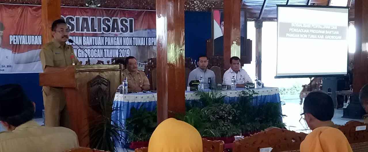 Sekda Grobogan Minta Pendamping Bansos Pastikan Penyaluran Bantuan Tepat Sasaran