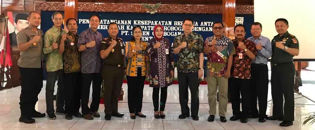 Kembangkan Potensi Daerah, Pemkab dan PT Semen Grobogan Jalin Kerjasama