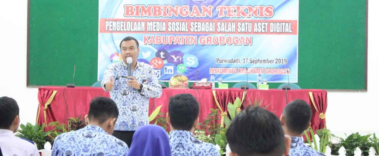 Diskominfo Grobogan Gelar Bintek Pengelolaan Media Sosial Bagi OPD