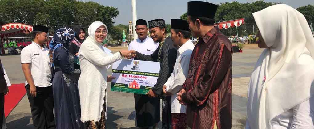 Peringatan HSN 2019, Bupati Grobogan Ajak Santri Selalu Menjaga Perdamaian