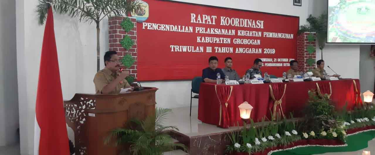 Pimpin Rakor POP, Sekda Grobogan Instruksikan Semua Proyek Harus Selesai Tepat Waktu