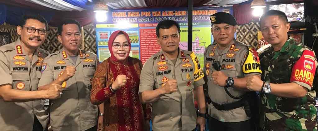 Wakapolda Jateng Pantau Suasana Natal di Kabupaten Grobogan