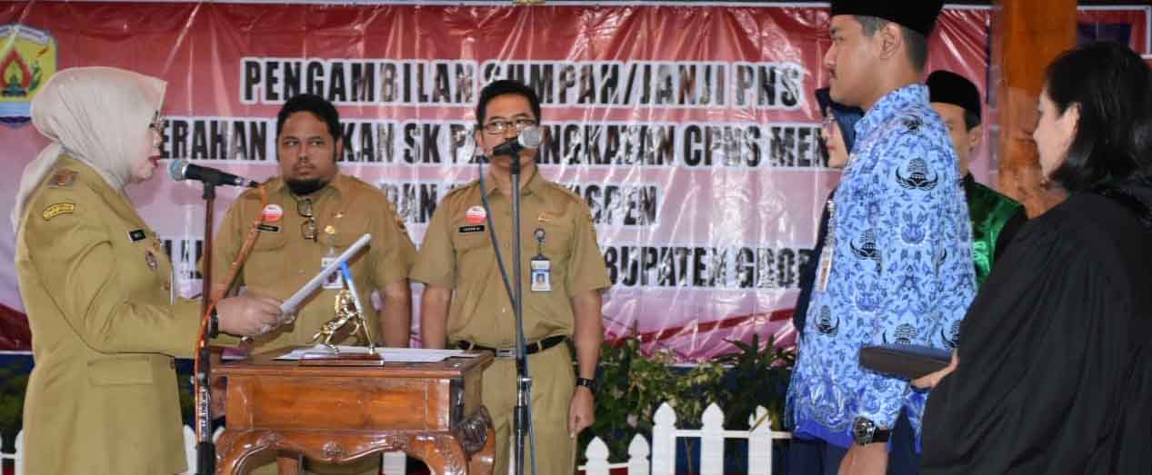 486 CPNS Diambil Sumpah/Janji Menjadi PNS oleh Bupati Grobogan