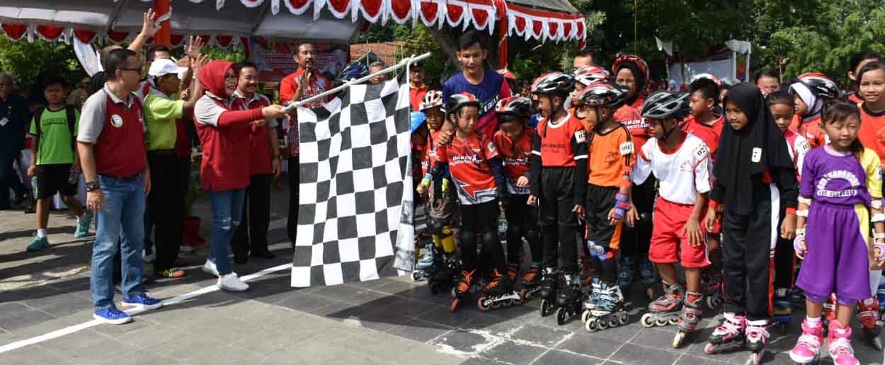 Buka Kejurkab, Bupati Grobogan Berharap Atlet Sepatu Roda Bisa Raih Prestasi Internasional