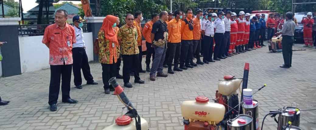 Antisipasi Corona, Puluhan Tempat Publik di Kawasan Kota Purwodadi Disemprot Disinfektan