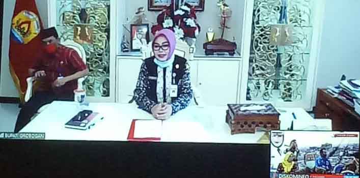 Bupati Grobogan Gelar Halal Bihalal Secara Virtual