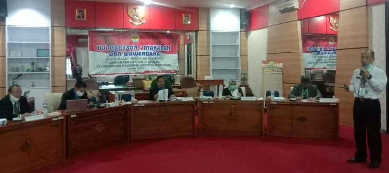 Pelamar Seleksi Terbuka Pengisian JPT Pratama Jalani Uji Gagasan dan Wawancara