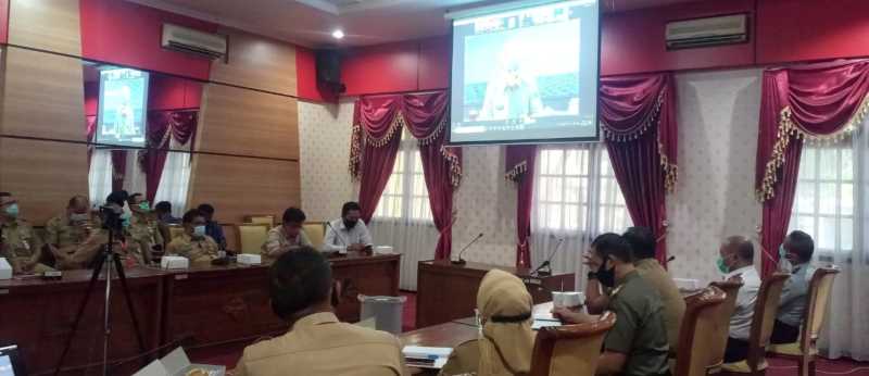    Pjs Bupati Grobogan Pimpin Rakor Evaluasi Penanganan Covid-19