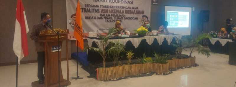 Bawaslu Grobogan Ingatkan ASN untuk Jaga Netralitas dalam Pilkada 2020