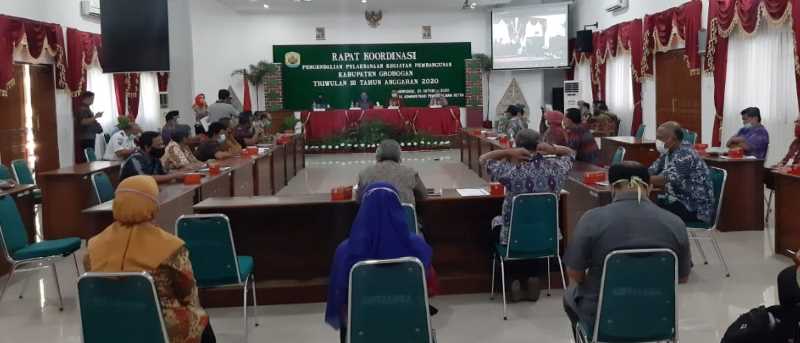 Pemkab Grobogan Gelar Rakor Pengendalian Pelaksanaan Kegiatan Pembangunan Triwulan III