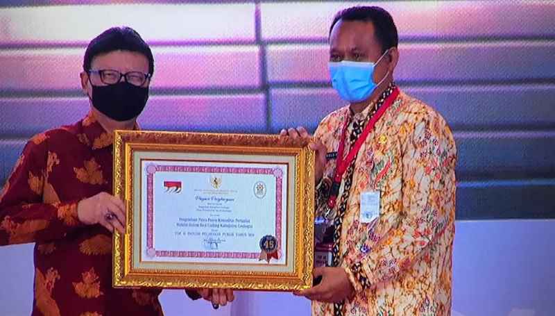 Pemkab Grobogan Raih Penghargaan Top 45 Inovasi Pelayanan Publik Tahun 2020