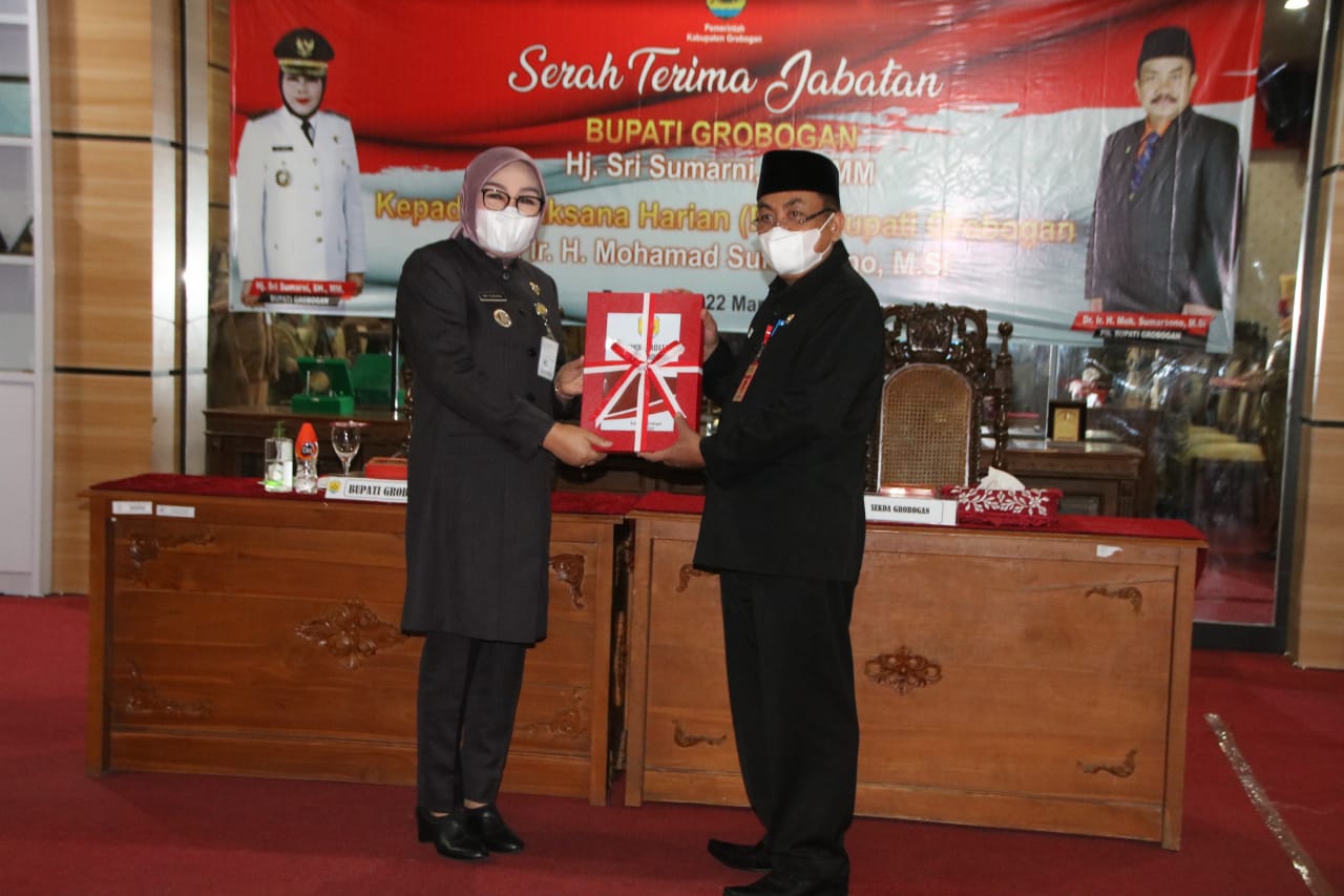 Serah Terima Jabatan Bupati Grobogan kepada Pelaksana Harian (Plh Bupati Grobogan) Tahun 2021