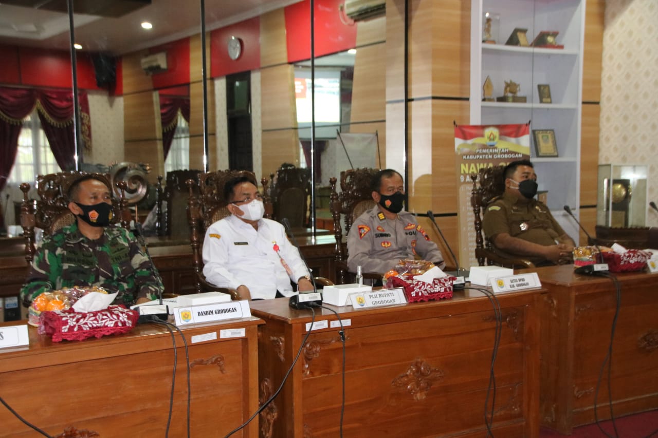 Vidcon Rakor Forkopimda Provinsi Jateng dan Kabupaten/Kota se Jateng