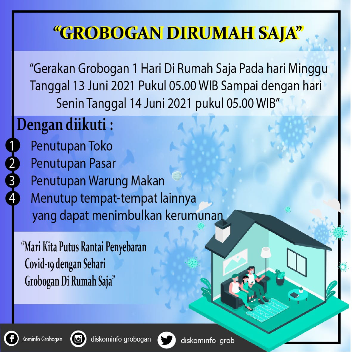 " Grobogan di Rumah Saja "