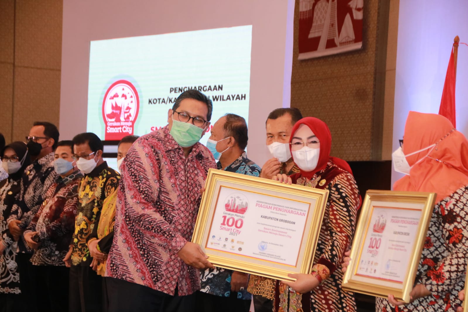 Pemkab Grobogan Raih Penghargaan Smart City 2021 dari Kemenkominfo