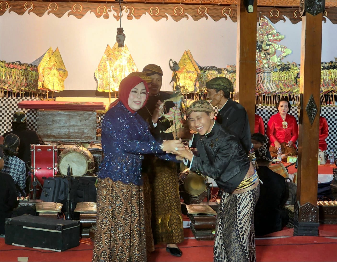 Pengukuhan Pengurus Pepadi Grobogan dimeriahkan oleh Pagelaran Wayang Kulit