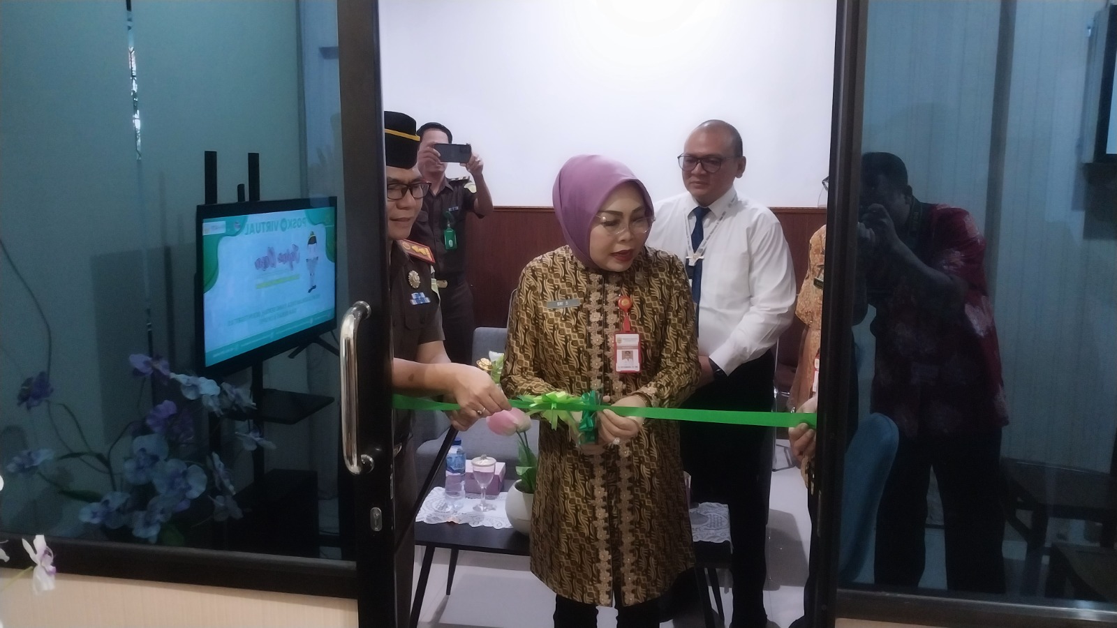 Bupati Launching Posko Virtual Jaga Desa Kejaksaan Negeri Grobogan