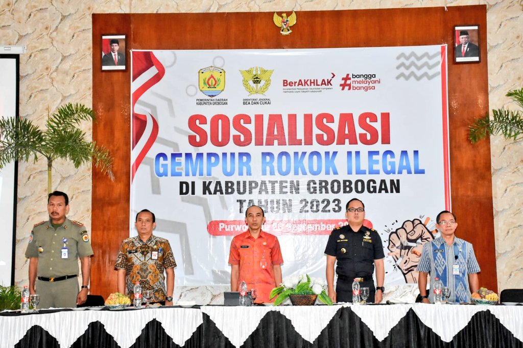 Sekda Grobogan Ajak Masyarakat Gempur Rokok Ilegal