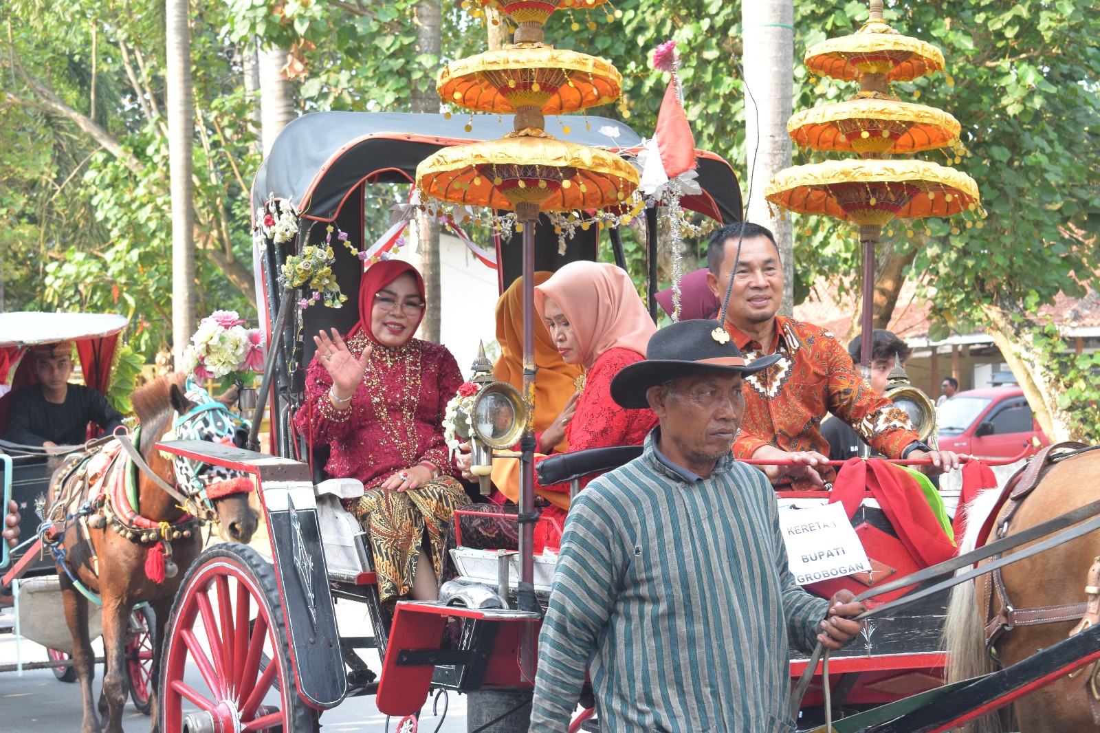 Acara Kirab Gerebeg Maulid di Kecamatan Wirosari Berlangsung Meriah