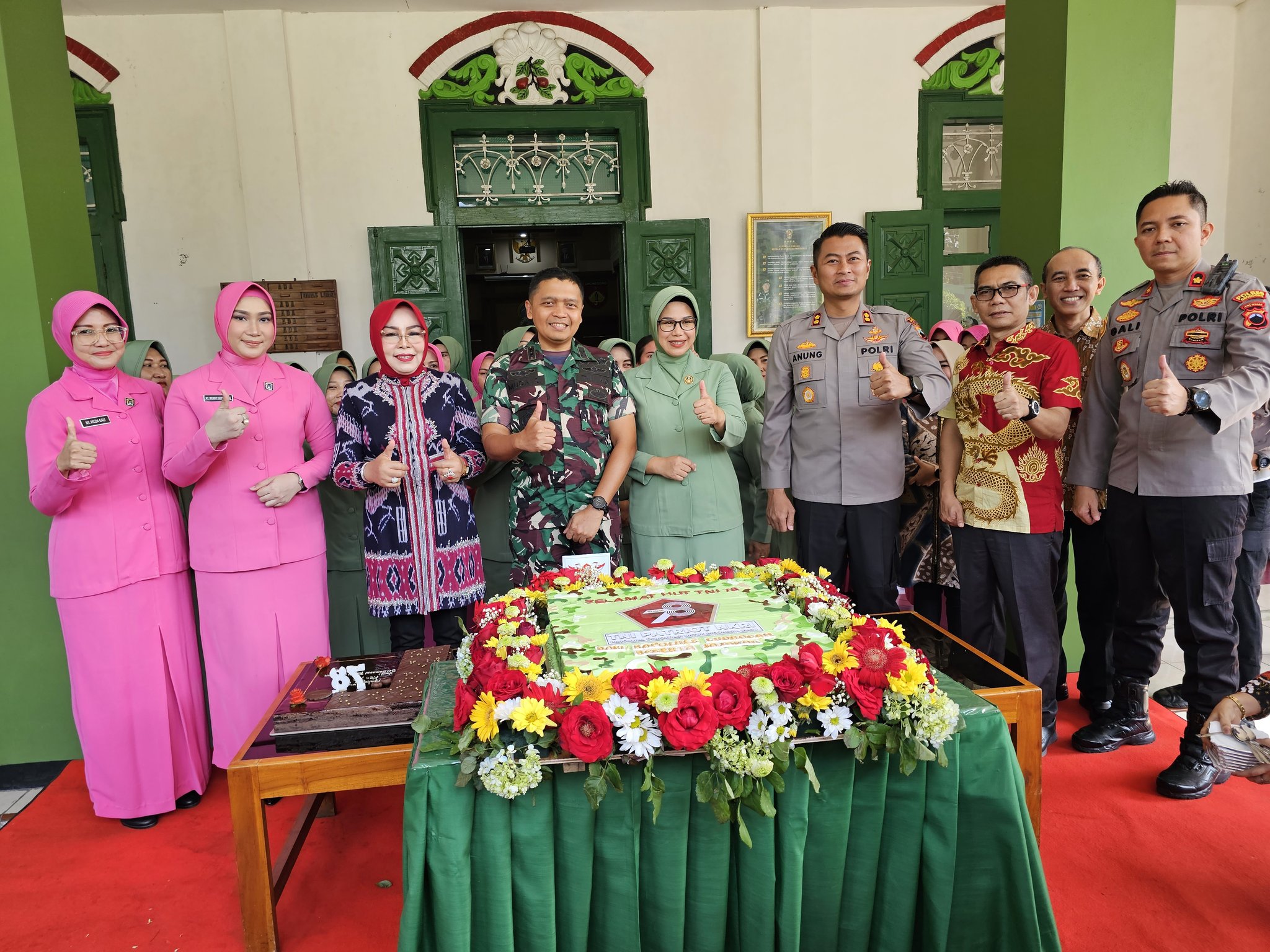 Bupati dan Forkopimda Hadiri Syukuran HUT ke-78 TNI di Makodim Grobogan