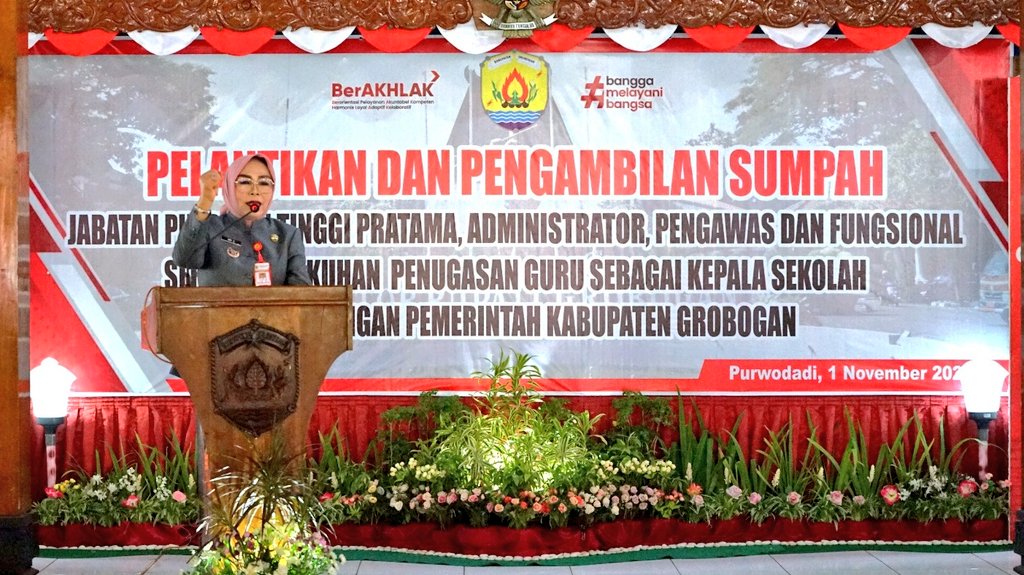 Bupati Lantik Pejabat Baru dan Kepala Sekolah