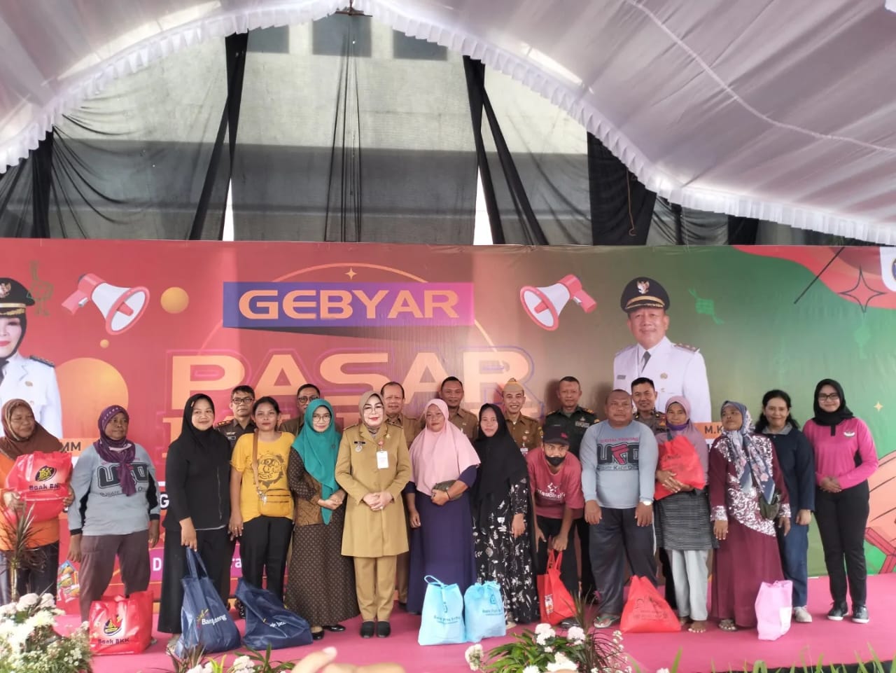 Penutupan Pasar Murah Dilangsungkan di Halaman Setda Grobogan