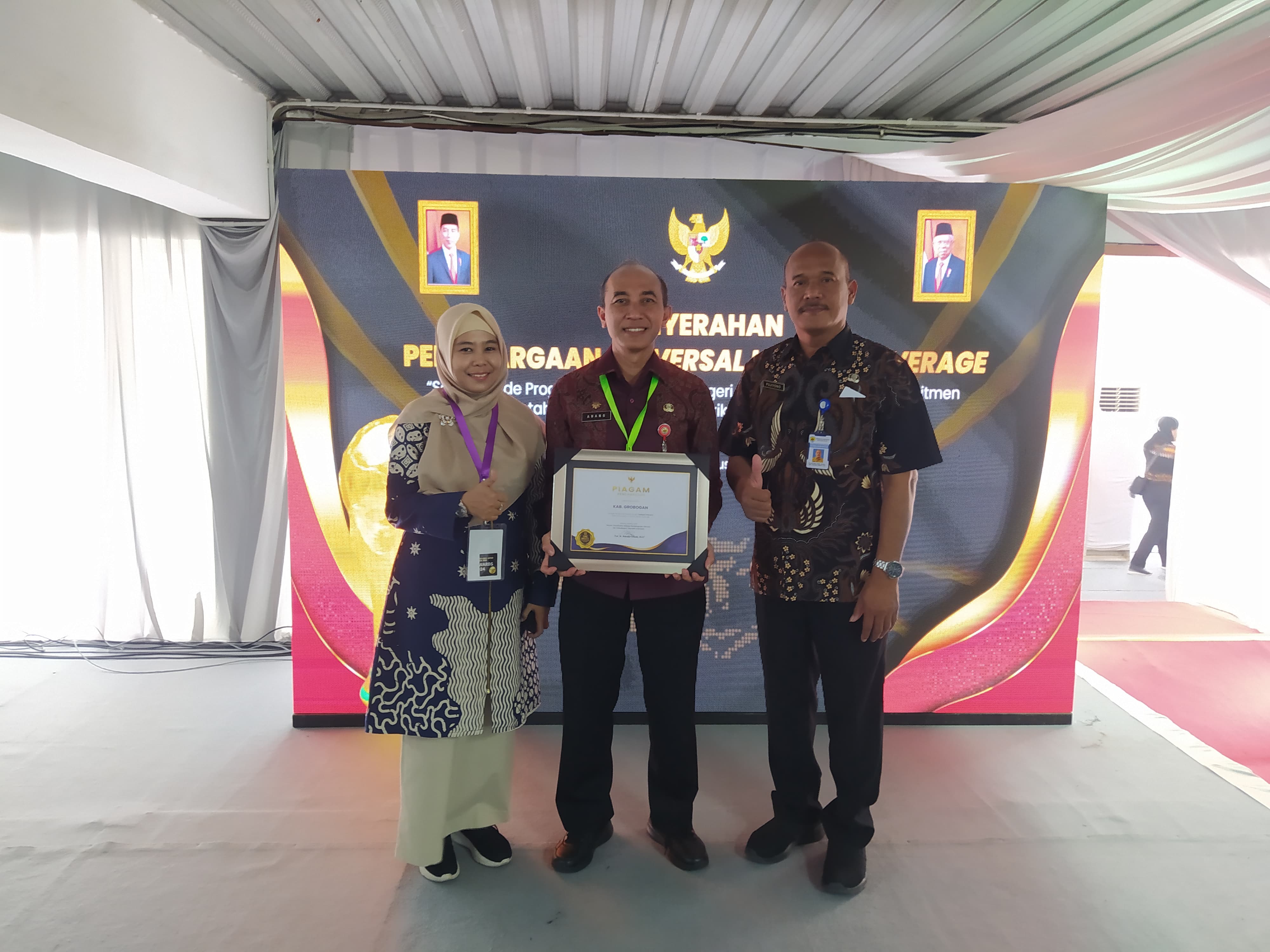 Pemerintah Kabupaten Grobogan Raih Penghargaan UHC: Jaminan Kesehatan bagi Seluruh Warga