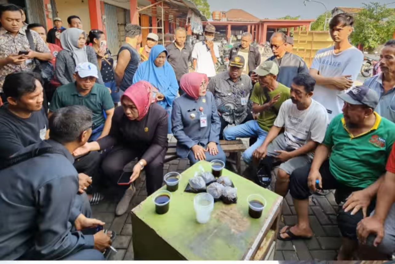 Peninjauan Lokasi kebakaran Pasar Gubug, Bupati Grobogan Turut Perihatin