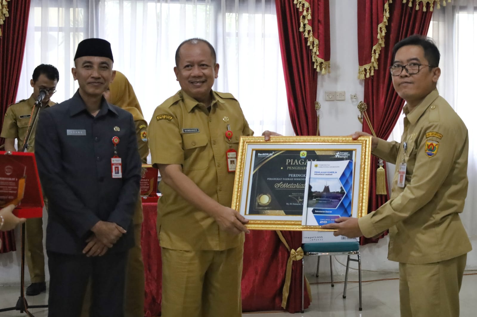 WABUP HADIRI PENYAMPAIAN HASIL PENILAIAN KINERJA PERANGKAT DAERAH KABUPATEN GROBOGAN