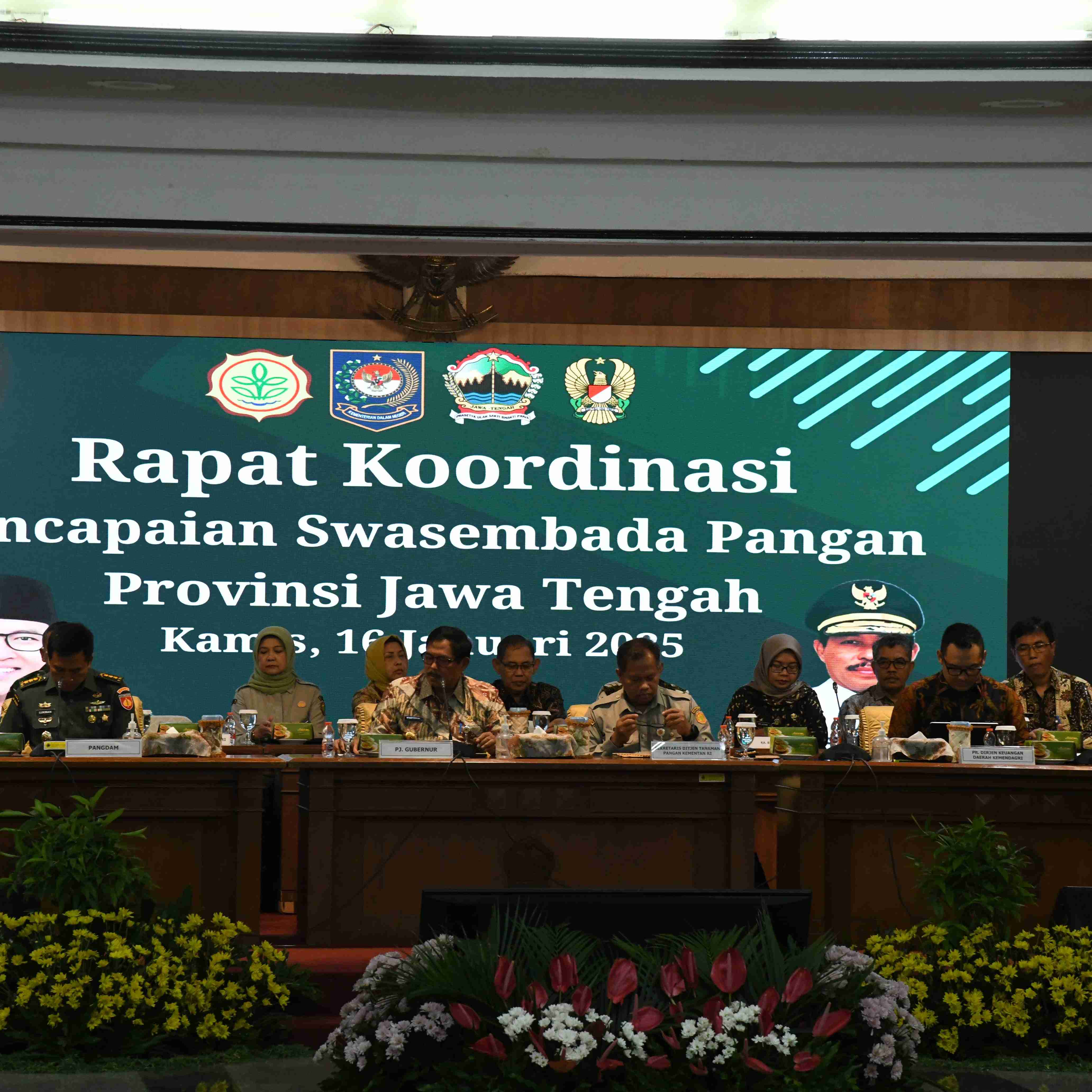 RAPAT KOORDINASI PENCAPAIAN SWASEMBADA PANGAN DI JAWA TENGAH