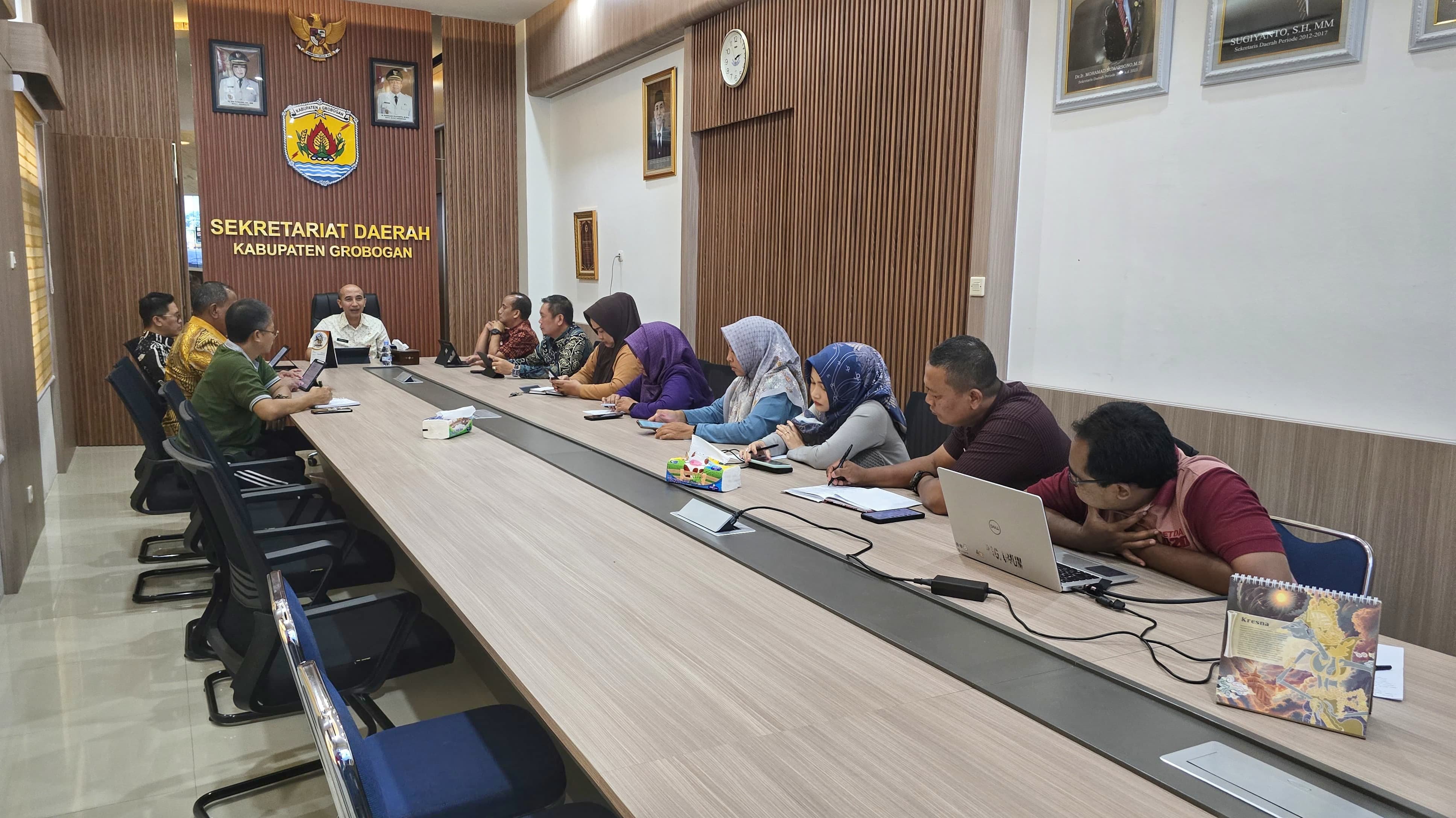 PEMKAB GROBOGAN MATANGKAN PERSIAPAN SERAH TERIMA JABATAN BUPATI DAN WAKIL BUPATI