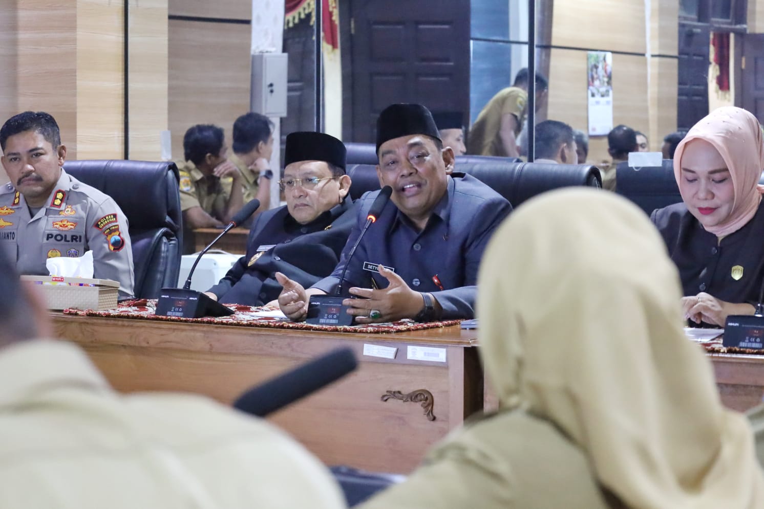 PEMKAB GROBOGAN BAHAS PENETAPAN STATUS TANGGAP DARURAT UNTUK PERCEPATAN PENANGANAN BANJIR BATURAGUNG