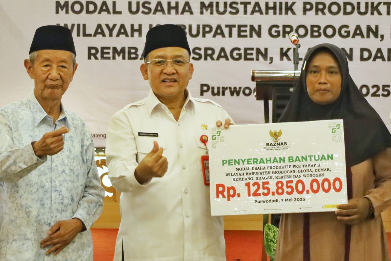 Wakil Bupati Grobogan Apresiasi Penyaluran Zakat Modal Usaha bagi UMKM