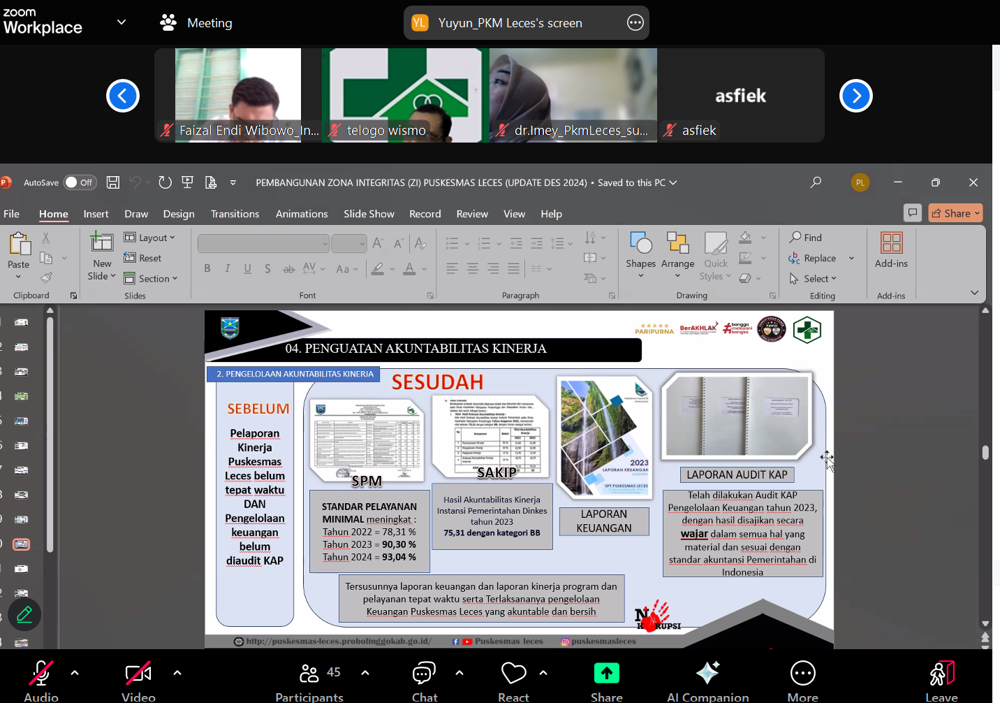 Menimba Inspirasi dari Puskesmas Leces: Semangat Membangun Zona Integritas yang Berdampak
