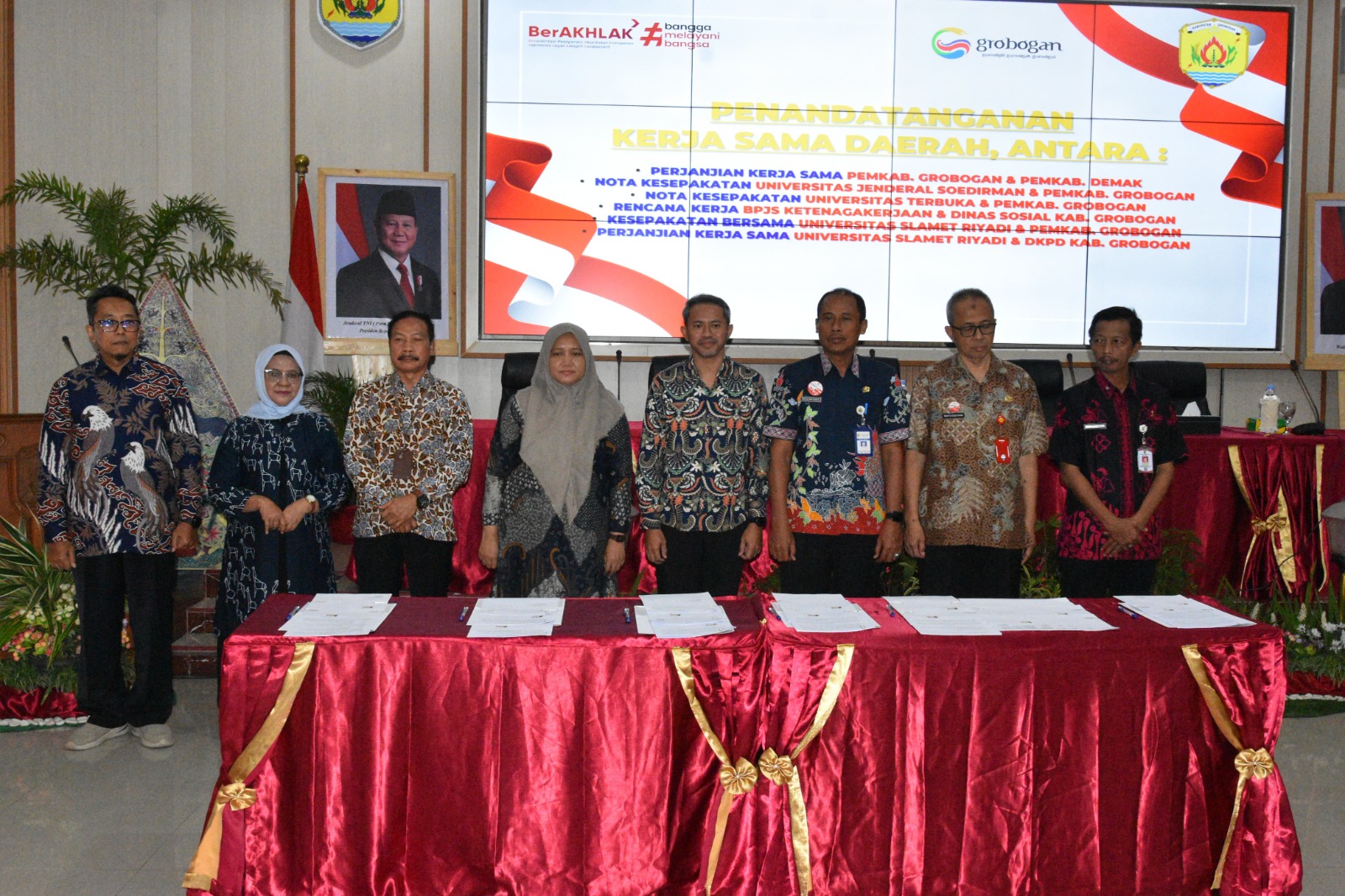 Perkuat Sinergi Daerah, Pemkab Grobogan Luncurkan e-Kerjasama dan Teken Enam MoU