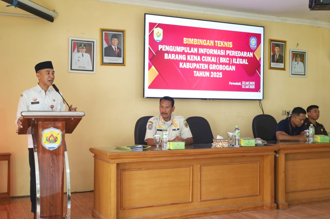 Satpol PP di Garda Depan Pemberantasan Rokok Ilegal: Sekda Grobogan Dorong Sinergi dan Edukasi Publik