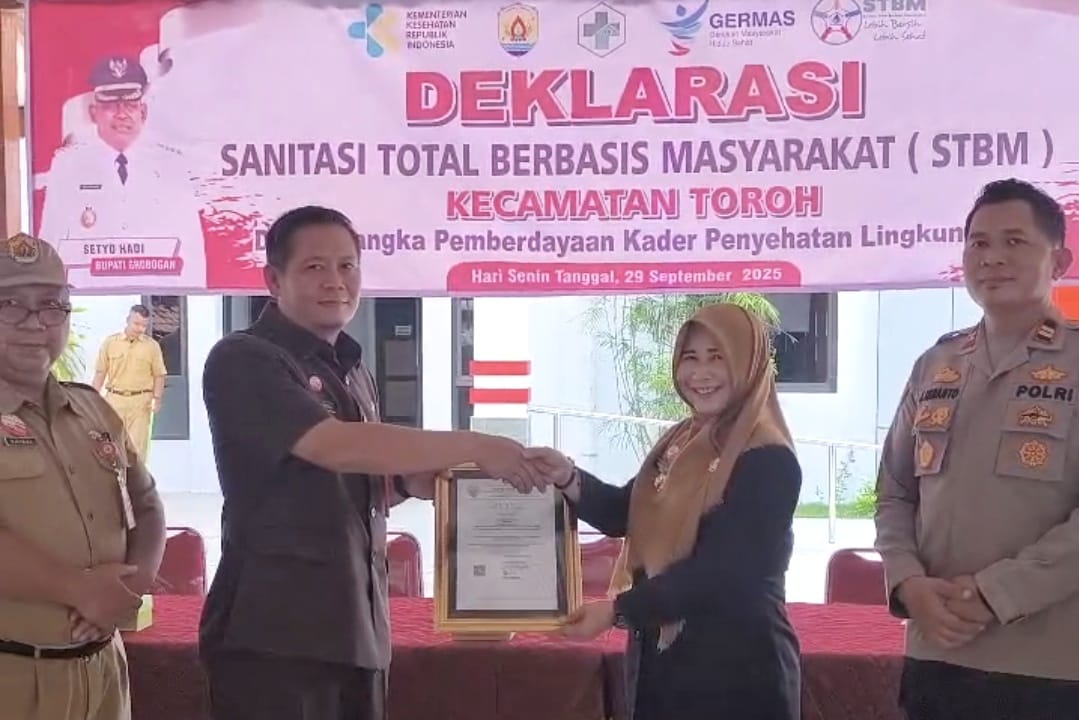 Toroh Resmi Deklarasikan STBM, Grobogan Perkuat Sanitasi Sehat