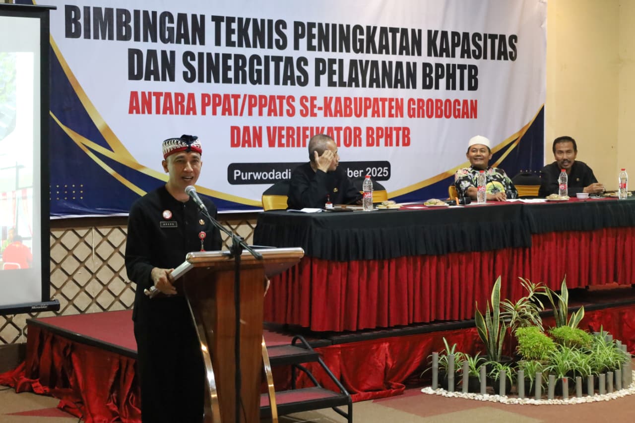 Sekda Grobogan Dorong Sinergi Pengelolaan BPHTB untuk Perkuat Penerimaan Daerah