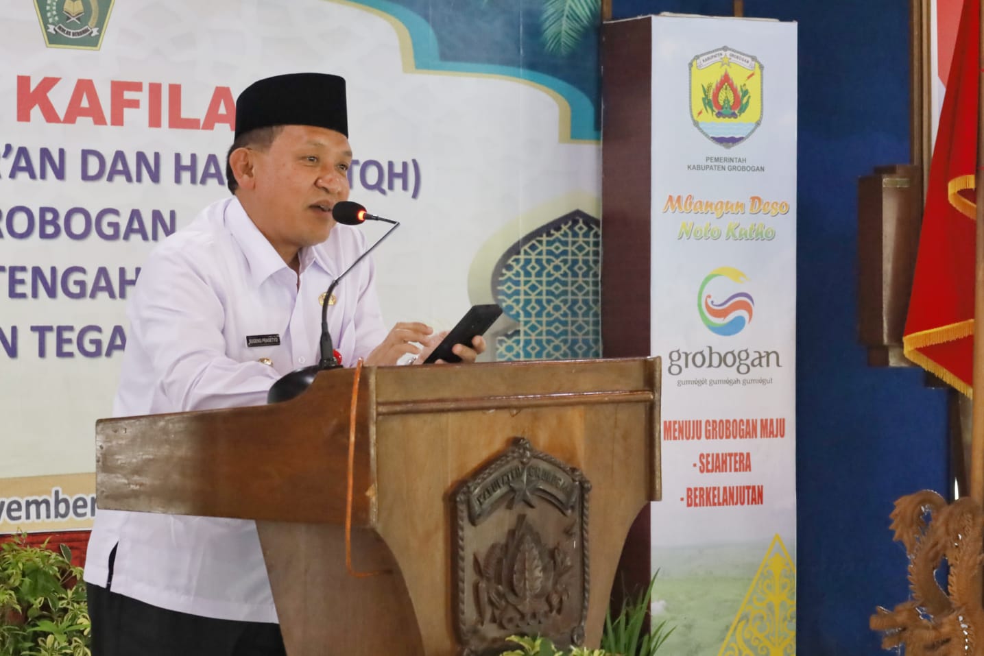 Pemkab Grobogan Lepas Kafilah MTQH XXXI: Menyalakan Semangat Qur’ani untuk Generasi Berakhlak dan Berprestasi