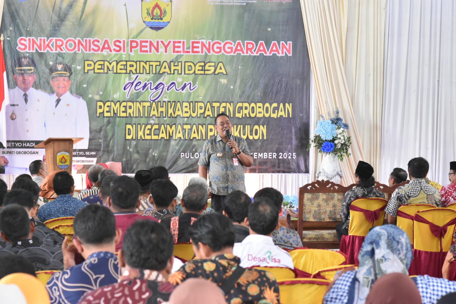 Bupati Grobogan Lakukan Kunjungan Kerja untuk Sinkronisasi Penyelenggaraan Pemerintahan Desa di Kecamatan Pulokulon