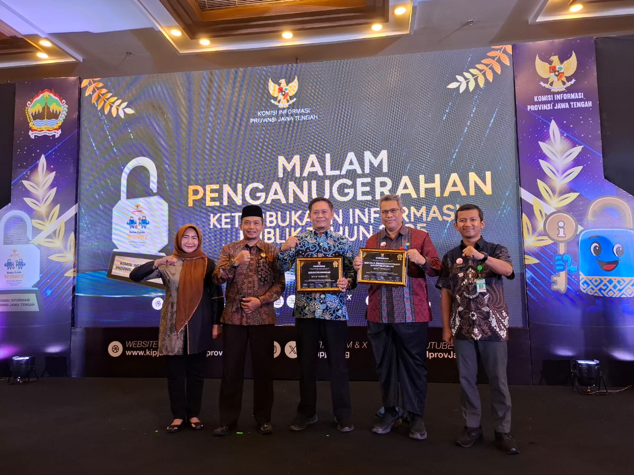 Grobogan Raih Predikat “Menuju Informatif” dalam Keterbukaan Informasi Publik Jateng 2025